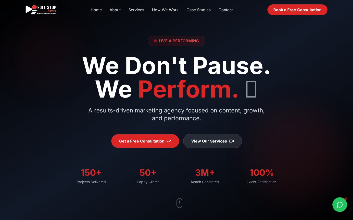 Full Stop Agency screenshot