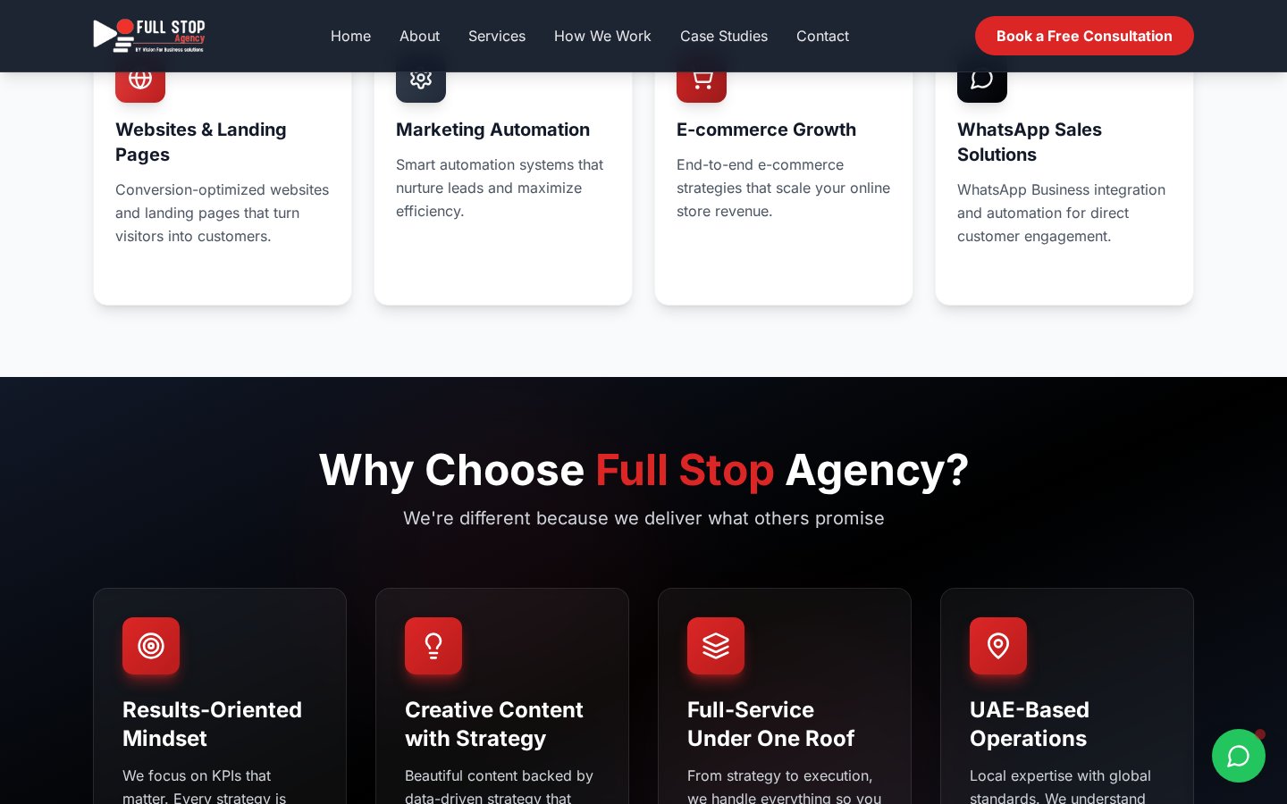 Full Stop Agency screenshot